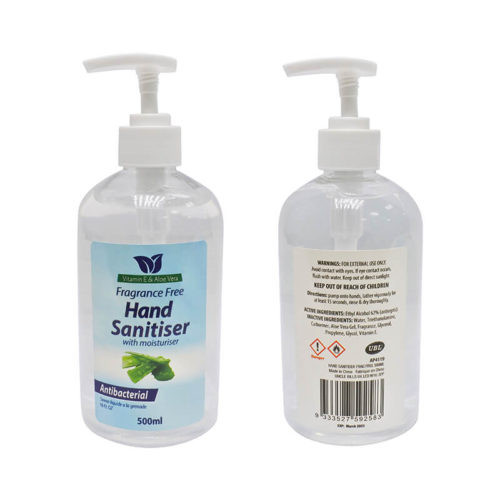 Hand Sanitiser Fragrance Free 500ml