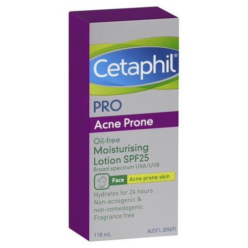 Cetaphil Pro Acne Prone Oil-Free Moisturising Lotion SPF25 118mL