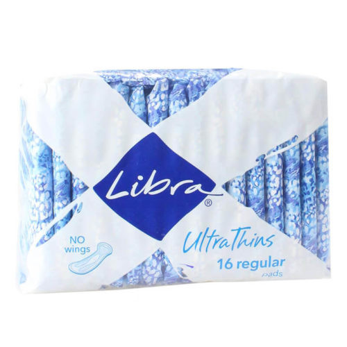 Libra Ultra Thin Regular Pads No Wings 16 Pack