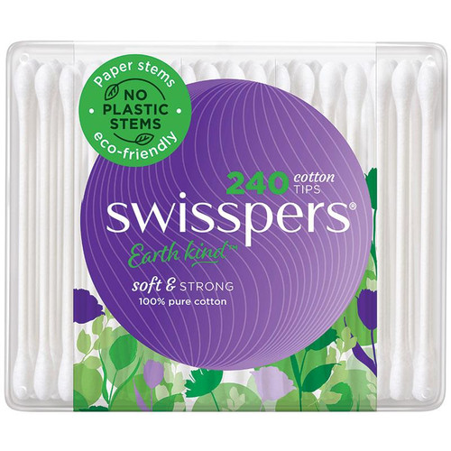Swisspers Paper Stems Cotton Tips 240 Pack