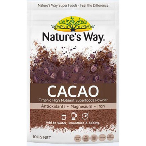 Nature'S Way Super Foods Cacao Powder 100G