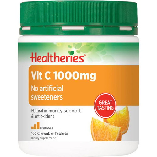 Healtheries Vit C 1000Mg 100 Chewable Tablets