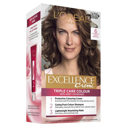 L'Oreal Excellence Creme 6 Light Brown Hair Colour