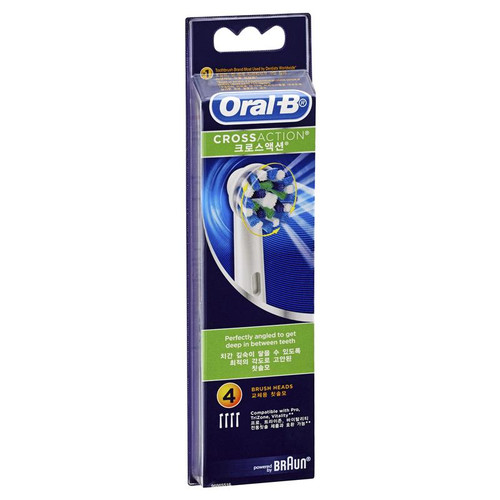 Oral-B Crossaction Electric Toothbrush Heads Refill 4 Pack