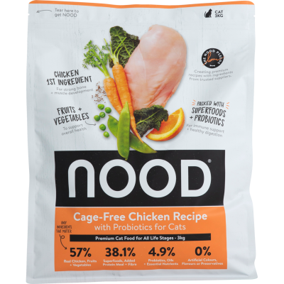 Nood Cage-Free Chicken Recipe With Probiotics Premium Dry Cat Food