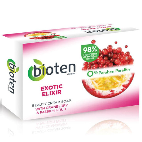 Bioten Soap Bar Exotic Elixir Cranberry & Passionfruit 100G