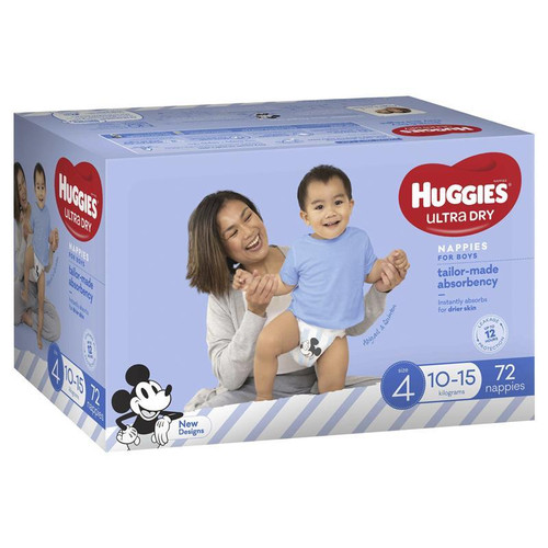 Huggies Jumbo Toddler Boy 72 Pack