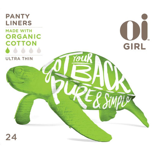 Oi Girl Organic Cotton Ultra Thin Panty Liners 24 Pack