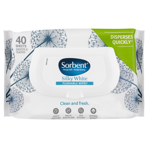 Sorbent Toilet Silky Wipes 40