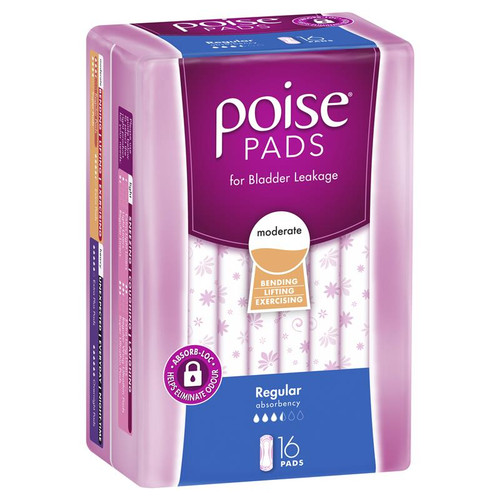 Poise Pad Regular 16