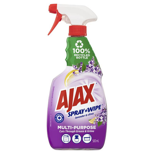 Ajax Spray N Wipe Lavender Citrus Trigger 500Ml