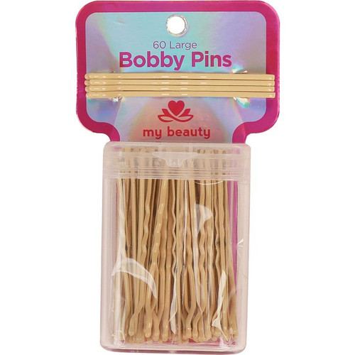 My Beauty Hair Large Bobby Pins 60 Pack Blonde