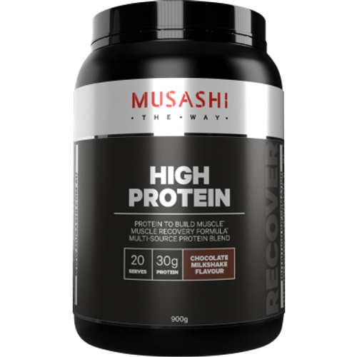 Musashi High Protein Chocolate Milkshake Flavour Muscle Recovery Powder