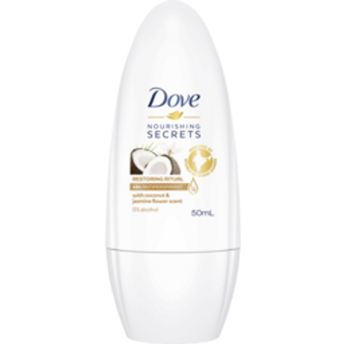 dovedove roll on deodorant antiperspirant coconut jasmine50mL