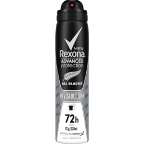 Rexona Men All Black Invisible 220ml