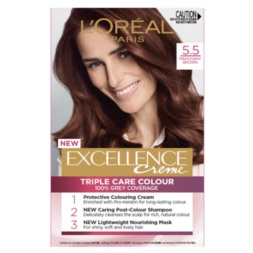 L'Oreal Paris Excellence Creme 5.5 Mahogany Brown Hair Colour ea