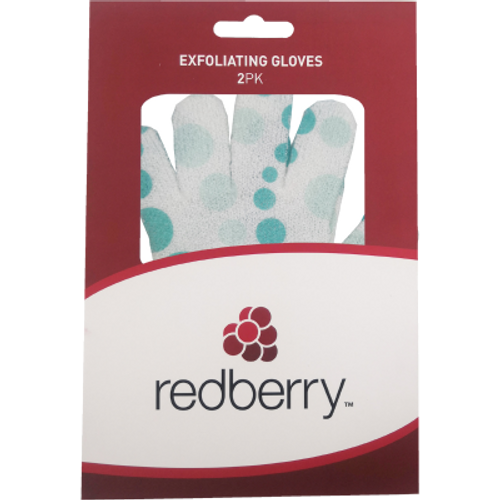 Korbond Redberry Exfoliating Gloves 2pk