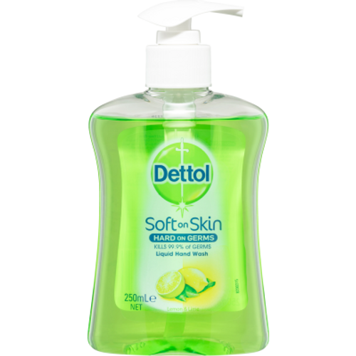 Dettol Antibacterial Lemon & Lime Liquid Hand Wash Pump 250ml