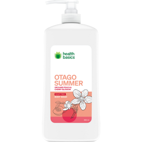 Health Basics Otago Summer Soap Free Body Wash 950ml