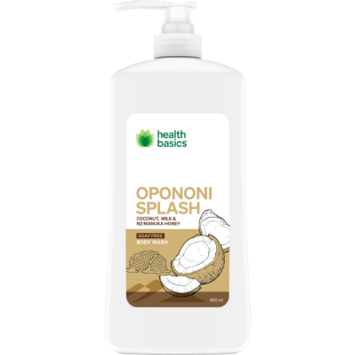 Health Basics Opononi Splash Soap Free Body Wash 950ml