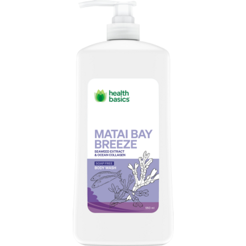 Health Basics Matai Bay Breeze Soap Free Body Wash 950ml