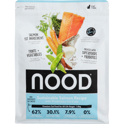 Nood Sustainable Salmon Recipe Dry Cat Food