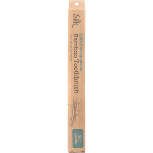 Silk 100% Biodegradable Soft Bristle Bamboo Toothbrush 1pk