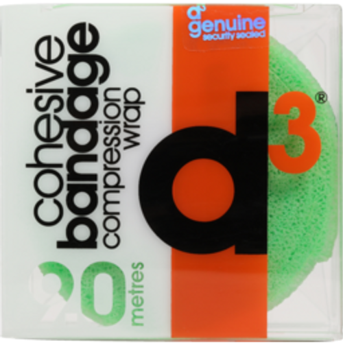 d3 Madi Flex Cohesive ECB 75mmx10M (Black)
