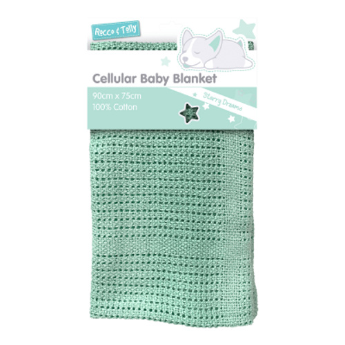 Rocco & Tolly Cotton Cellular Baby Blanket 1ea