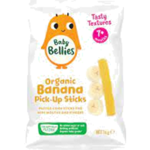 baby belliesbaby bellies organic baby snacks banana pick up sticks16g