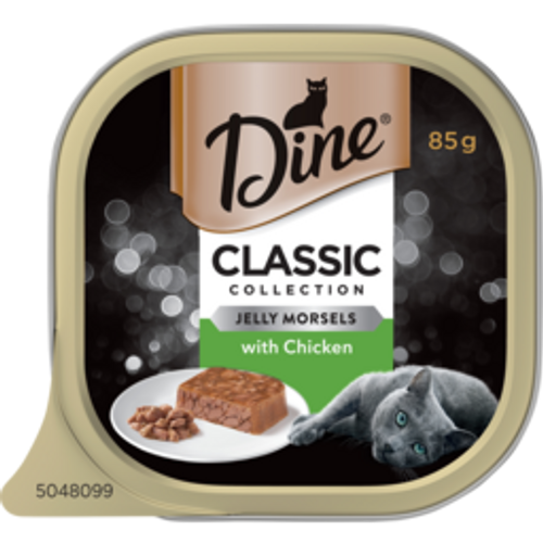 dine classic collectiondine classic collection wet cat food morsels in jelly with chicken85g