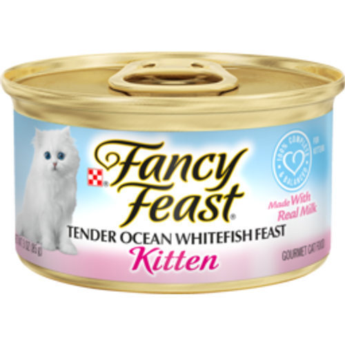 fancy feast kittenfancy feast kitten wet cat food ocean white fish & tuna85g