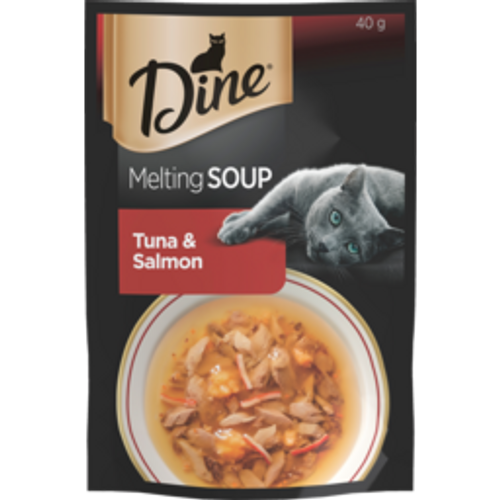 dine melting soup wetdine melting soup wet cat food tuna & salmon40g