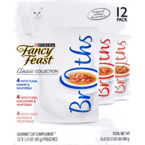PURINA FANCY FEAST BROTHS PET FOOD CLASSIC COLLECTION 12PK 40g