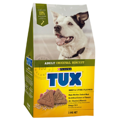 tuxtux dry dog food adult beef & liver2.8kg