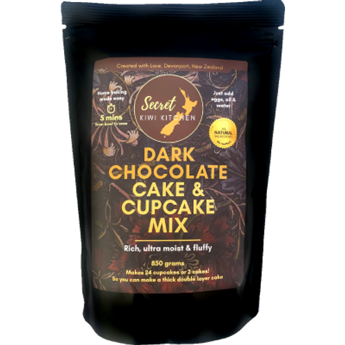 Secret Kiwi Kitchen Dark Chocolate Cake & Cupcake Mix 850g