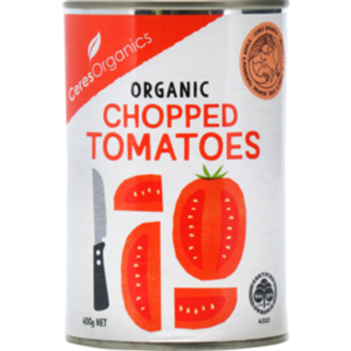 ceres organicsceres organics tomatoes organic chopped400g