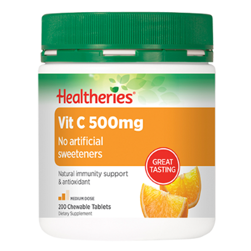 Healtheries Vitamin C 500mg Chewable Tablets