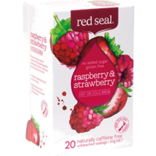red sealred seal fruit tea raspberry & strawberry20pack