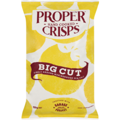 proper crispsproper crisps big cut potato chips sea salt150g