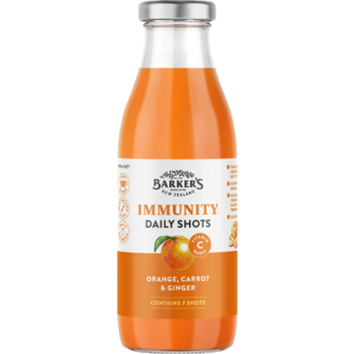 Barker's Orange Carrot & Ginger Immunity Daily Shots 490ml