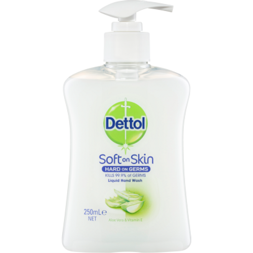 Dettol Antibacterial Aloe & Vitamin E Liquid Hand Wash Pump 250ml