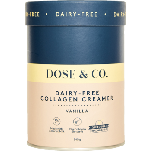 Dose & Co Vanilla Dairy-Free Collagen Creamer 340g