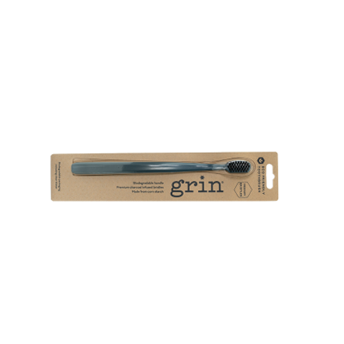 Grin Navy Blue Medium Bio Toothbrush 1pk