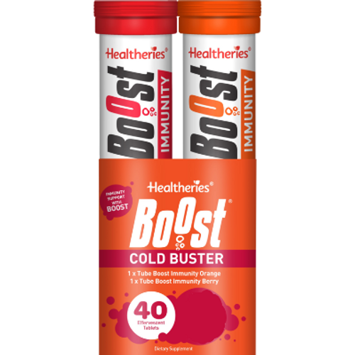 Healtheries Boost Cold Buster Effervescent Tablets 40pk