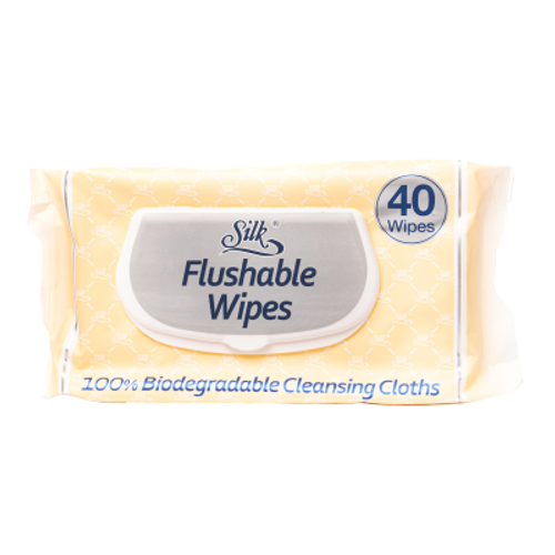Silk Flushable Wipes 40pk