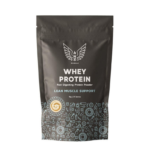 NZ Muscle Whey Protein Caramel Latte 1Kg