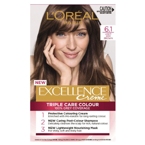 L'Oreal Paris Excellence Creme Light Ash Brown 6.1