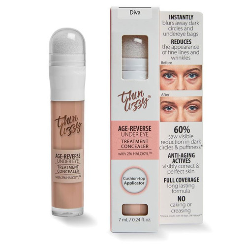 thin lizzy age reverse undereye treatment concealer diva