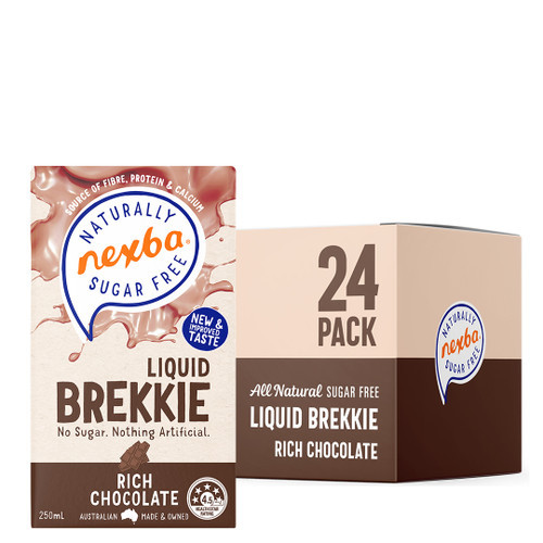 NEXBA LIQUID BREKKIE CHOCOLATE 24×250ML